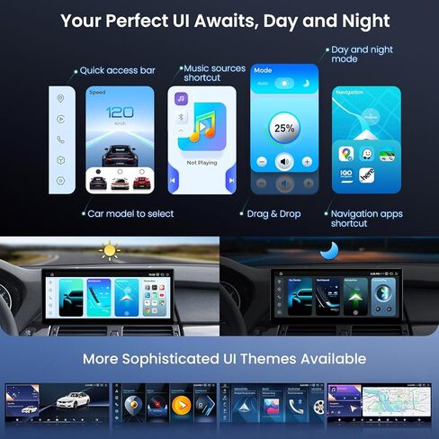 ستيريو سيارة XTRONS Qualcomm 685 Android 14 لسيارة BMW X5 E70 / X6 E71 (2011-2013) مع نظام CIC، شاشة لمس 12.3 بوصة 2K IPS نظام تحديد المواقع العالمي يدعم CarPlay Android Auto (8+256G) in Kuwait