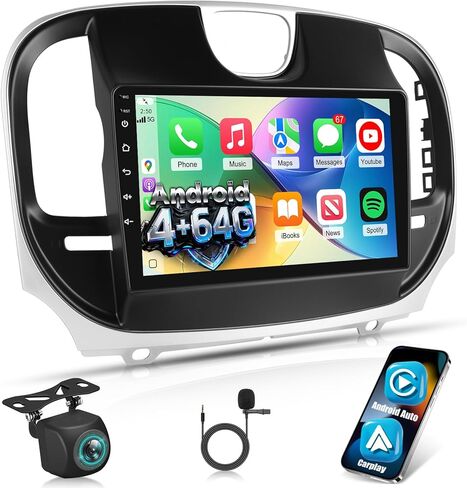 ستيريو سيارة أندرويد 2 جيجابايت + 64 جيجابايت مطور لكرايسلر 300 300C 2011-2019 مع Carplay/Android Auto/32EQ DSP، راديو بشاشة لمس 9 بوصة مع WiFi/GPS/SWC/وصلة مرآة/FM RDS + كاميرا الرؤية الخلفية AHD in Saudi Arabia
