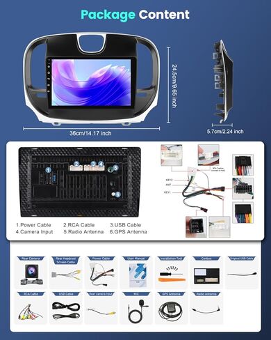 ستيريو سيارة أندرويد 2 جيجابايت + 64 جيجابايت مطور لكرايسلر 300 300C 2011-2019 مع Carplay/Android Auto/32EQ DSP، راديو بشاشة لمس 9 بوصة مع WiFi/GPS/SWC/وصلة مرآة/FM RDS + كاميرا الرؤية الخلفية AHD in Saudi Arabia