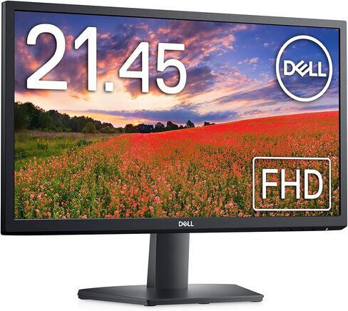 شاشة Dell مقاس 21.45 بوصة SE222H (ضمان استبدال لمدة 3 سنوات/CIE1931 72% دقة عالية كاملة/HDMI غير لامع، VGA) in Kuwait