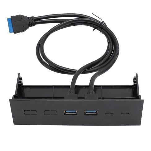 Generic USB 3.0 ثنائي المنفذ لوحة أمامية، 5.25 بوصة، معدل نقل 5 جيجابت في الثانية، توافق قوي، سهل التركيب، توسيع عملي لهيكل الكمبيوتر، Genericnmb0owh836 in Kuwait