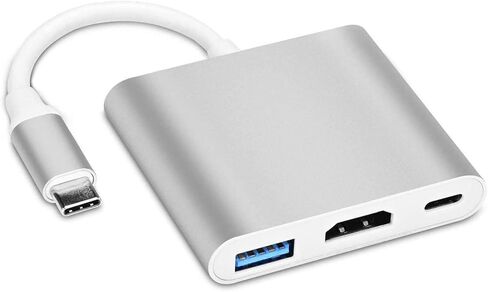 USB C to 4K HDMI Adapter PD Port HDTV Adapter Compatible with Samsung Galaxy Tab S9/S8/S7 Plus 12.4", Charger Port TV Video Hub Type-C Projector Converter in Saudi Arabia