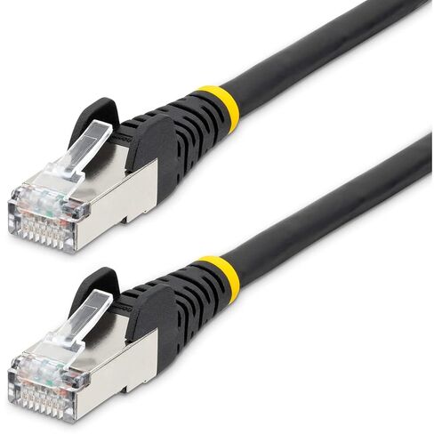 StarTech.com 75ft Black CAT6a Ethernet Cable, Snagless RJ45, 10GbE, 100W PoE++, S/FTP, 500MHz, 27AWG Pure Bare Copper, LSZH in Saudi Arabia