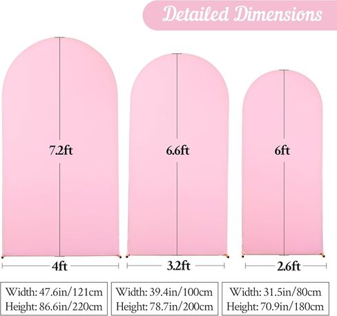 7.2FT غطاء خلفية قوس أبيض وردي مجموعة من 3-6ft 6.6ft 7.2ft ديكور قوس الزفاف القابل للعكس، استحمام الطفل، حفلة عيد الميلاد، ديكور كشك الصور in Kuwait