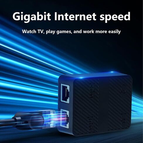 مقسم كابل إيثرنت RJ45 لجهاز واحد إلى جهازين للوصول إلى الإنترنت مع موسع كابل الشحن وموزع كابل الشبكة in Kuwait