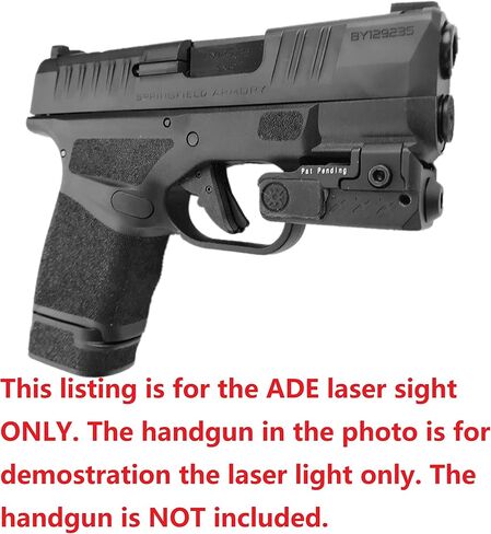 Ade Advanced Optics HG54G منظار ليزر عالمي من الدرجة IIIA قابل لإعادة الشحن، أخضر لـ Springfield Hellcat (OSP/PRO) مسدس مسدس صغير الحجم 9 مم in Kuwait