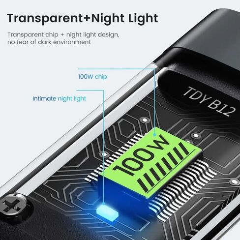 3-in-1 Multifunctional Charging Cable, 100W Fast Charging with LED Light, Suitable for Various Devices (1.2M-100W) in Saudi Arabia