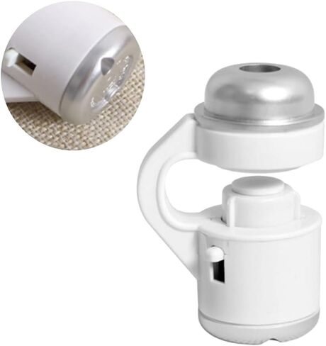 Lens 60x Phone Microscope Clip on Microscope for Phone Kids Handheld Microscope Mobile Phone Microscope Kids Pocket Microscope Phone Clip- on Microscope White Child External in Saudi Arabia