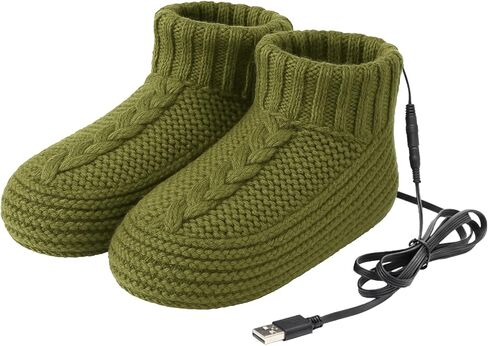 Thermal Heated Socks for Men Women USB Electric Heating Socks Winter Warm Cold Weather Socks for Foot Warmer Home Office House Christmas Sock Insulated Knitted Slipper Socks Heated Pad in Saudi Arabia