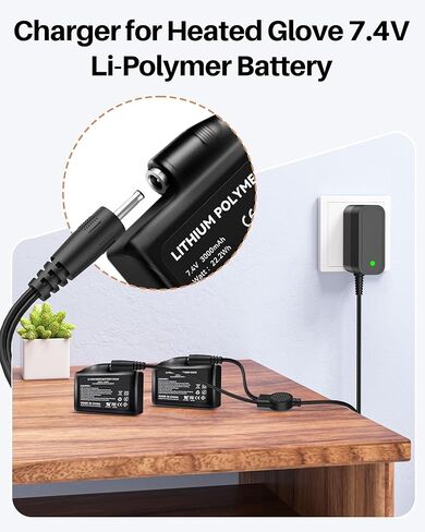 DC 8.4V for Heated Glove 7.4 Volt Battery Charger Compatible with Savior Snow Deer Sun Will Heated Gloves, Heated Socks, Heated Vest Battery Charger in Saudi Arabia
