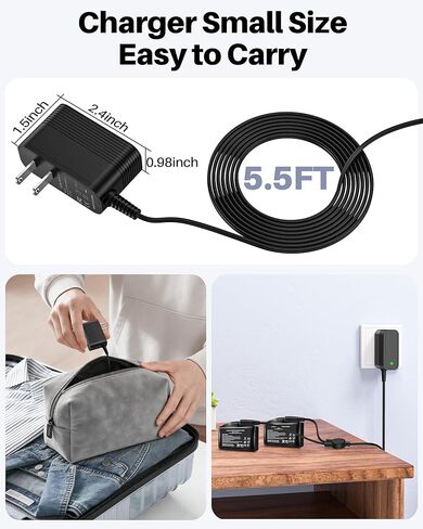 DC 8.4V for Heated Glove 7.4 Volt Battery Charger Compatible with Savior Snow Deer Sun Will Heated Gloves, Heated Socks, Heated Vest Battery Charger in Saudi Arabia