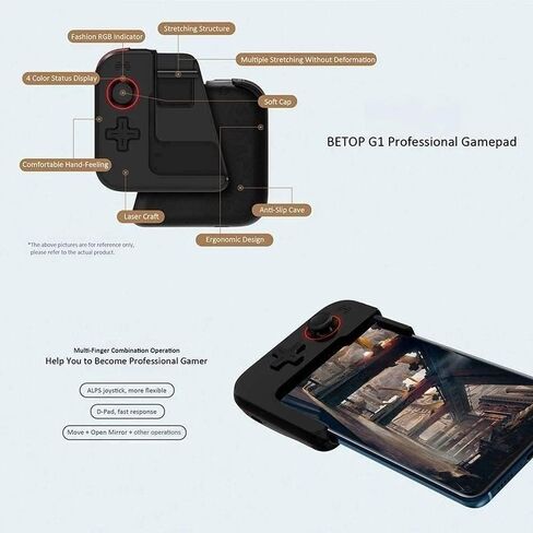 وحدة تحكم لاسلكية، تصميم لاسلكي للوحة ألعاب USB، حامل تلسكوبي من جانب واحد، متوافق مع هواتف Android وiOS in Saudi Arabia