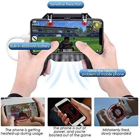 Mobile Game Controller Gamepad,with Power Bank and Cooling Fan Trigger,Mobile Controller in Saudi Arabia