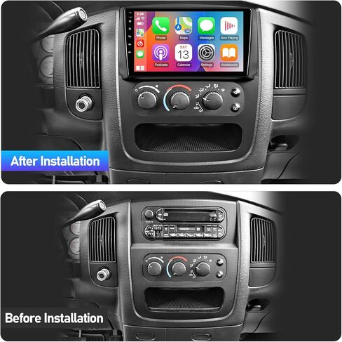 ستيريو سيارة 2+64G 9 بوصة Android 14 لسيارة Dodge RAM 1500/2500/3500 2002-2006 IPS شاشة لمس راديو السيارة مع Carplay & Android دعم تلقائي للكاميرا الاحتياطية GPS FM Navi BT SWC in Saudi Arabia