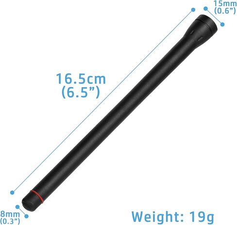 5X VHF 136-174MHz SMA-Male Antenna Aerial FA-SC55V FA-SC58V Compatible with Icom Radio IC-F3 IC-F11 IC-F30 IC-F70 IC-F1000 IC-F2000 IC-F3001 IC-F3021T IC-M2A IC-M3A IC-M37 6.50 inch (16.5cm) in Saudi Arabia