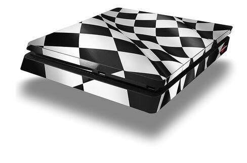 Vinyl Decal Skin Wrap compatible with Sony PlayStation 4 Slim Console Checkered Racing Flag (PS4 NOT INCLUDED) in Saudi Arabia