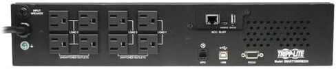 Tripp Lite SMART1500RM2UN UPS Smart 1500VA 1350W Rackmount AVR 120V Compatible with Pure Sine Wave USB DB9 Preinstalled SNMPWEBCARD 2URM - U in Saudi Arabia