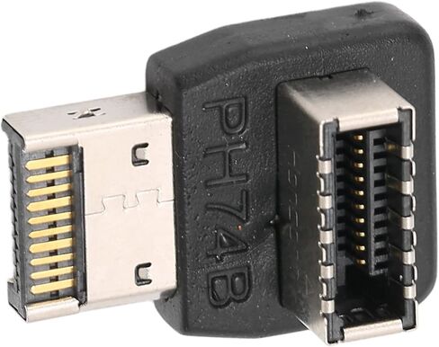 محول USB3.1 TYPEE، اتصال ثابت عالي الأداء للوحة الأم للكمبيوتر، كوع توجيه 90 درجة لعشاق التكنولوجيا، مادة ABS (PH74B) in Kuwait