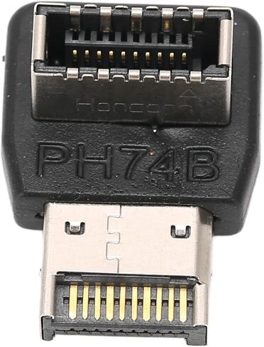 محول USB3.1 TYPEE، اتصال ثابت عالي الأداء للوحة الأم للكمبيوتر، كوع توجيه 90 درجة لعشاق التكنولوجيا، مادة ABS (PH74B) in Kuwait