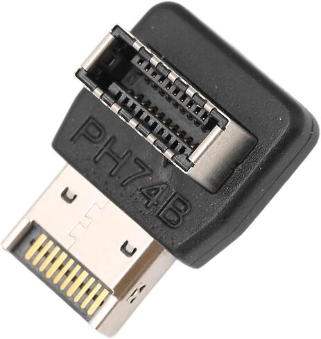 محول USB3.1 TYPEE، اتصال ثابت عالي الأداء للوحة الأم للكمبيوتر، كوع توجيه 90 درجة لعشاق التكنولوجيا، مادة ABS (PH74B) in Kuwait