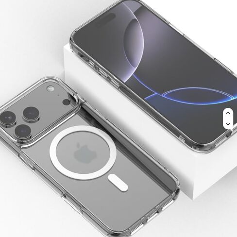 متوافق مع حافظات الهاتف المغناطيسية الشفافة لسلسلة iPhone 17 (2025) - نحيفة مضادة للأصفرار، وحماية من السقوط وغطاء هاتف خلوي واقٍ مضاد للصدمات (شفاف) (متوافق مع iPhone 17 Air) in Kuwait