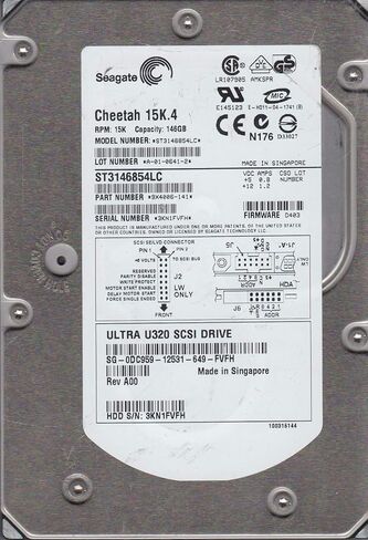 ST3146854LC, 3KN, AMKSPR, PN 9X4006-141, FW D403, Seagate 146GB SCSI 3.5 القرص الصلب (متجدد) in Kuwait