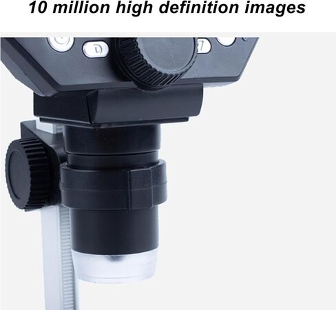 WALFRONT 10MP HD1808P USB Digital Microscope, 1000X Magnification, 4.3in LCD Display for Soldering Repair, 8 LED Full View, Photography, Video Record in Saudi Arabia