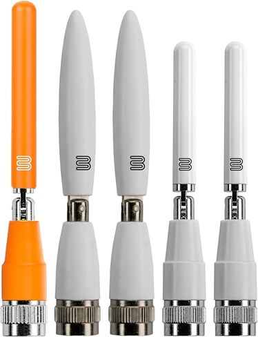 مجموعة ترقية هوائي بولتون دارت | 7 حزمة هوائي | 4X 5G/4G LTE خلوي، 2X WiFi، 1x GNSS | هوائيات مدمجة وعالية الأداء لأجهزة التوجيه الخلوية (4 خلايا، 2 WiFi، 1 GPS، أسود) in Kuwait