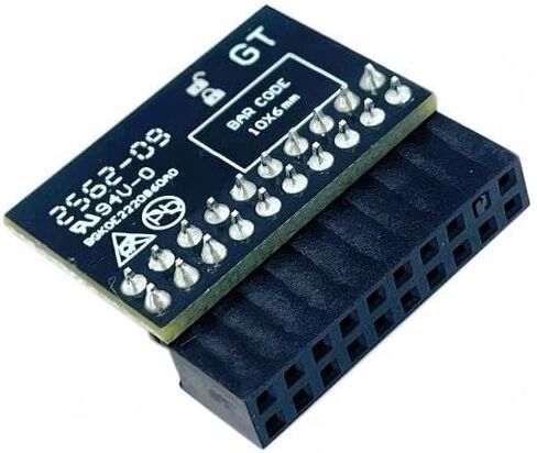 وحدة TPM 2.0 LPC 20Pin مع SLB9665 للوحة الأم Gigabyte GA-H110-D3A GA-H170-HD3، GA-X150M-PLUS WS، GA-X150-PRO ECC، GA-X99-UD4، GA-H110M-S2PH حساب مفتاح رأس الحافلة بشكل آمن in Saudi Arabia