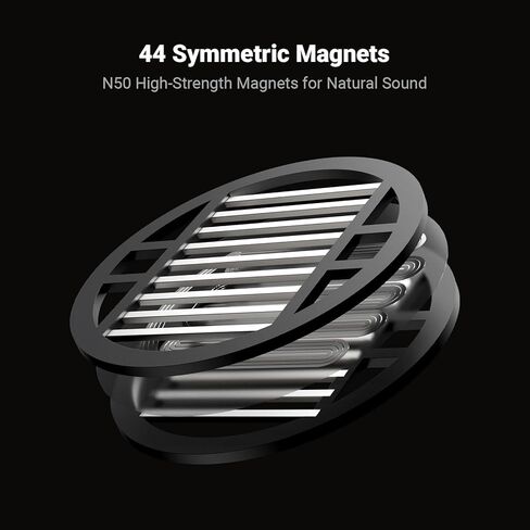 Fosi Audio Dual 3.5 ملم إلى 4.4 ملم كابل i5 سماعات رأس مغناطيسية مستوية مفتوحة من الخلف مع غشاء كبير جدًا 97 ملم in Saudi Arabia