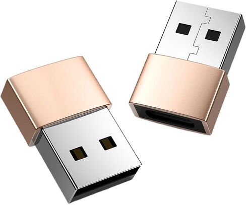 2 حزمة USB2.0 ذكر إلى نوع C أنثى محول USB أنثى إلى ذكر لشحن نقل البيانات بسرعة عالية in Kuwait