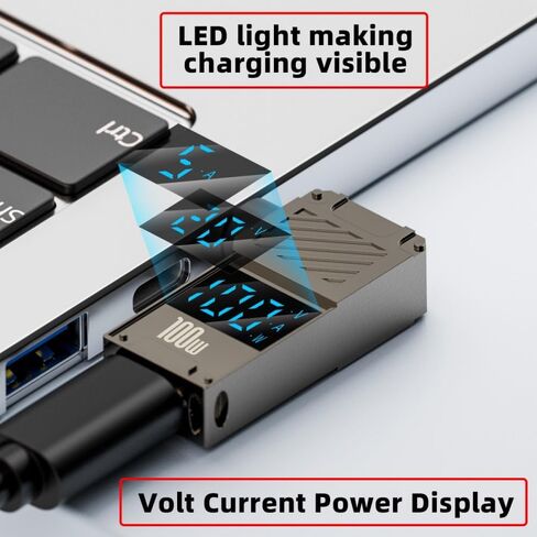 Xiwai USB-C PD 65W محول الشحن Type-C المدخلات إلى DC 5.5x2.5mm برميل جاك التوصيل الذكية LED العرض الرقمي 100W الناتج 20V 5A موصل شاحن لأجهزة الكمبيوتر المحمول in Kuwait