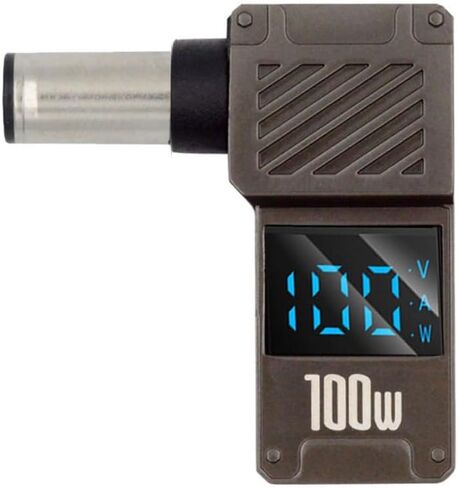 Xiwai USB-C PD 65W محول الشحن Type-C المدخلات إلى DC 5.5x2.5mm برميل جاك التوصيل الذكية LED العرض الرقمي 100W الناتج 20V 5A موصل شاحن لأجهزة الكمبيوتر المحمول in Kuwait
