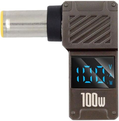 Xiwai USB-C PD 65W محول الشحن Type-C المدخلات إلى DC 5.5x2.5mm برميل جاك التوصيل الذكية LED العرض الرقمي 100W الناتج 20V 5A موصل شاحن لأجهزة الكمبيوتر المحمول in Kuwait