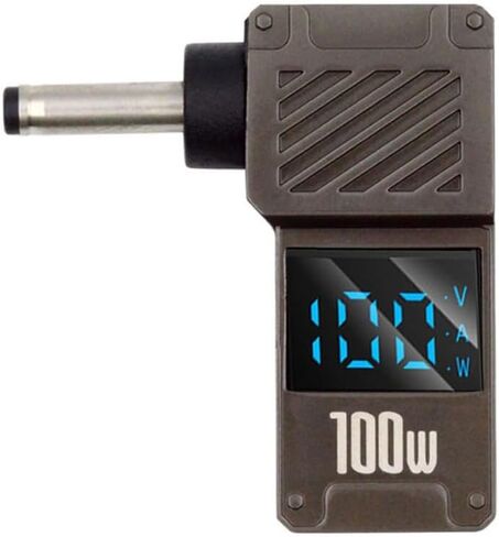Xiwai USB-C PD 65W محول الشحن Type-C المدخلات إلى DC 5.5x2.5mm برميل جاك التوصيل الذكية LED العرض الرقمي 100W الناتج 20V 5A موصل شاحن لأجهزة الكمبيوتر المحمول in Kuwait