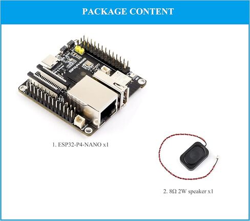 لوحة تطوير ESP32-P4-NANO، تستخدم شريحة ESP32-P4 مع معالجات RISC-V ثنائية النواة وأحادية النواة، واجهات الإنسان والآلة: MIPI-CSI، MIPI-DSI، USB، ETH، إلخ. تأتي مع مكبر صوت in Saudi Arabia