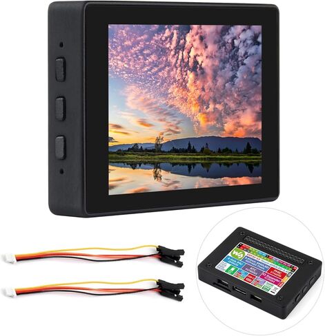 Waveshare ESP32-S3 2.41inch AMOLED Touch Display Development Board, 600×450, 32-bit LX7 Dual-core Processor, Onboard Accelerometer and Gyroscope Sensor, ESP32 with Display, with Case in Kuwait