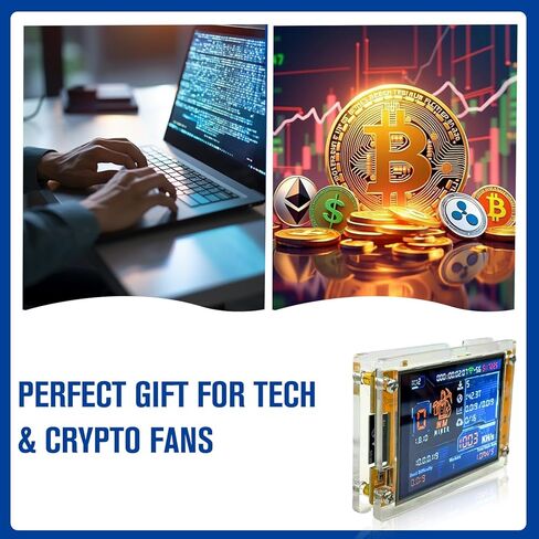Bitcoin Miner BTC V2 NMMiner,Crypto Miner for ESP32 2.8" Smart Display Development Board, 1003 H/s Hashrate, Desktop Solo Lucky Miner Bitcoin Mining Machine for Educational Use (Yellow) in Saudi Arabia