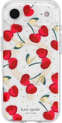 kate spade new york iPhone Air Case - Compatible with MagSafe - Designer Phone Case - Flowerbed Blue Gems in Saudi Arabia