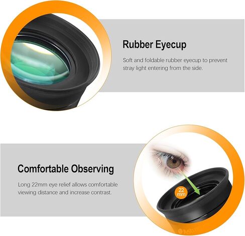 عدسة Astromania مقاس 2 بوصة فائقة الاتساع بزاوية 80 درجة F30mm - حزمة مع - مرشح Moon/Skyglow مقاس 2 بوصة in Kuwait