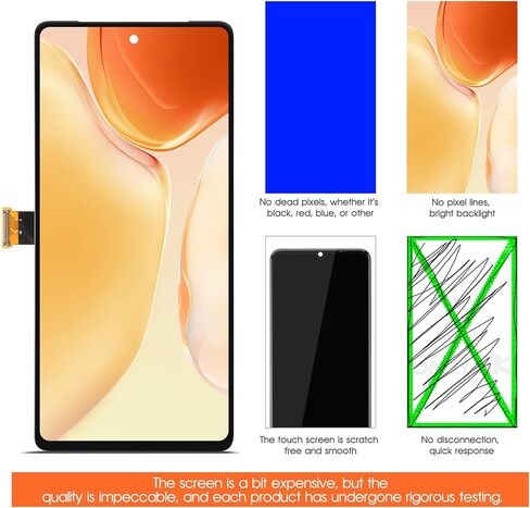 بديل شاشة OLED لـ Google Pixel 7 لشاشة Pixel 7 LCD GVU6C GQML3 LCD محول رقمي شاشة تعمل باللمس جزء Repir أسود مع إطار in Kuwait