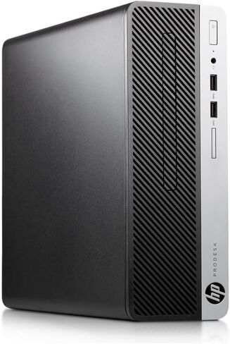 كمبيوتر مكتبي HP ProDesk 400 G4 SFF، كور i5-6500T، ذاكرة وصول عشوائي 8 جيجابايت، 256 جيجابايت SSD، واي فاي، منفذ DisplayPort، لوحة مفاتيح سلكية وماوس، Windows 11 Pro (متجدد) in Kuwait