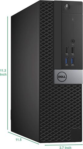 كمبيوتر مكتبي طراز OptiPlex 5040 صغير الحجم من Dell، ومعالج Intel Core i5-6500 بسرعة 3.20 جيجا هرتز، | رام 8 جيجا، 128 جيجا SSD + 500 جيجا هارد | HDMI، رسومات AMD Radeon RX-550 سعة 4 جيجابايت، واي فاي لاسلكي، Windows 11 (متجدد) in Kuwait