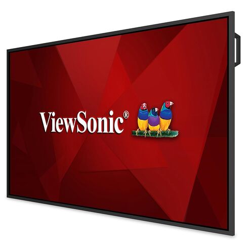 شاشة العرض التجارية ViewSonic CDE65G3 مقاس 65 بوصة بدقة 4K UHD خالية من نظام التشغيل مع سطوع 500 نيت، ونسبة تباين 1200:1، ومكبرات صوت مزدوجة 10 وات، ومدخل HDMI وUSB C وVGA وUSB in Saudi Arabia