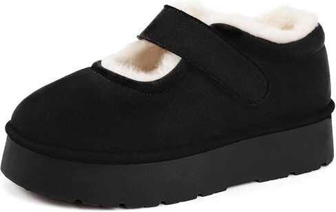 MUSSHOE Mini Ankle Boots Women: Warm Slippers Fur Lined House Booties for Women, Moms & Relaxing Indoors Outdoors in Saudi Arabia