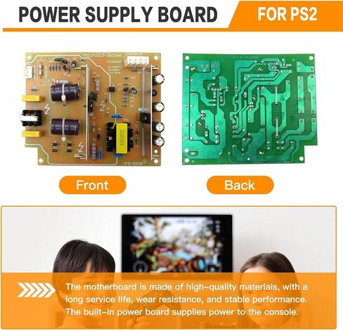Power Supply Board Motherboard Replacement for PS2 Fat Consoles with Model Numbers Ranging from 30000 to 39000 in Saudi Arabia