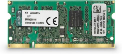 وحدة ذاكرة Kingston 1 جيجا DDR2 SDRAM 1 جيجا 667 ميجا هرتز DDR2667/PC25300 NonECC DDR2 SDRAM 200pin SoDIMM KTH-ZD8000B/1G in Kuwait
