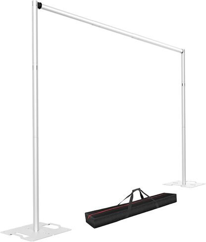 EMART 8.5 * 10ft Pipe and Drape Backdrop Stand KIt, Adjustable Heavy Duty Photo Background Stand Back Drop for Birthday Party Wedding Christmas Decorations in Saudi Arabia