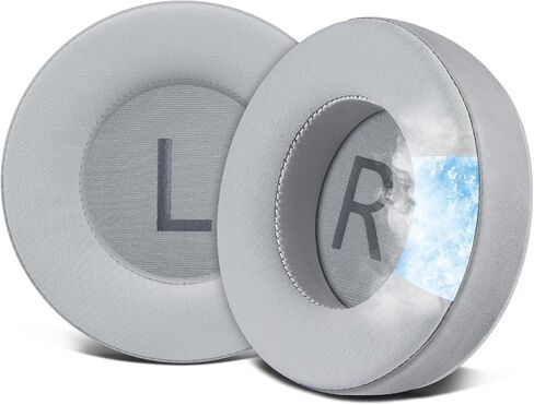 Soulwit Cooling Goling Professional Professional Professional Coshions for AKG K701 ، K702 ، Q701 ، Q702 ، K601 ، K612 ، K712 Headons ، Vals مع نسيج حريري ثلجي ، رغوة عالية الكثافة - أسود - أسود. in Kuwait