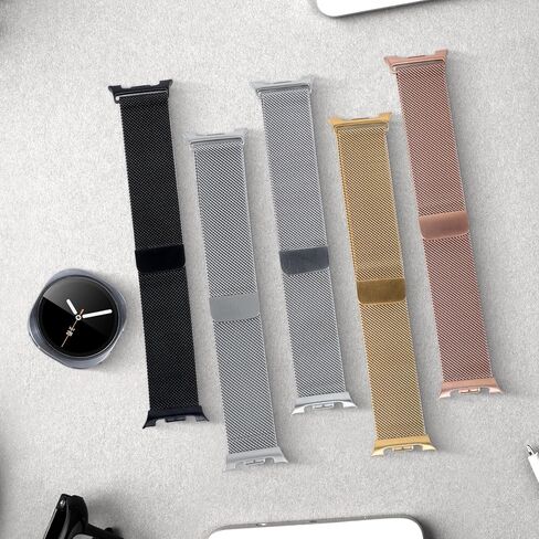 Milanese Bands for Samsung Galaxy Watch 8 Band 40mm 44mm/8 Classic 46mm Women Men,Stainless Steel Metal Mesh Loop Magnetic Strap Correa Replacement Wristbands for Samsung Watch 8 Bands 40 44 46 mm in Saudi Arabia